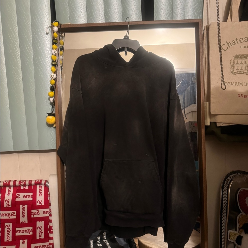 Strawberry Brand Vintage Black Sunfaded Waffle Hoodie
Size XL
Used in good cond